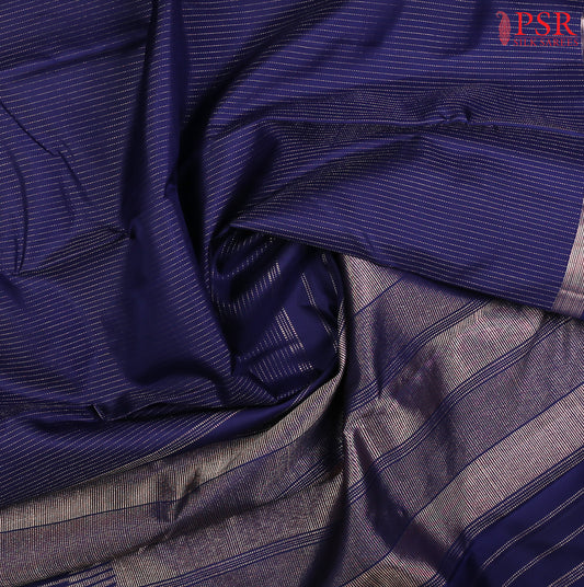 Navy Blue Kanchipuram Silk Saree