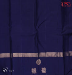 Navy Blue Kanchipuram Silk Saree