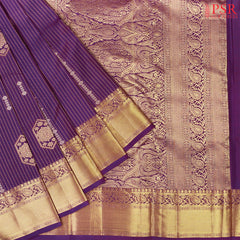 Violet Fancy Kanchipuram Silk Saree