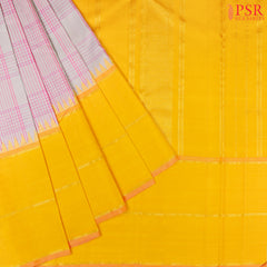 Light Grey Kanchipuram Silk Saree