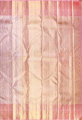 Light Rosy Peach Kanchipuram Silk Saree