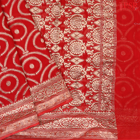 Red Georgette Saree