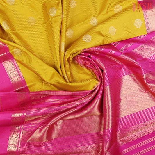 Tuscany Yellow Kanchipuram Silk Saree