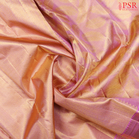 Soft Fuchsia Pink Kanchipuram Silk Saree