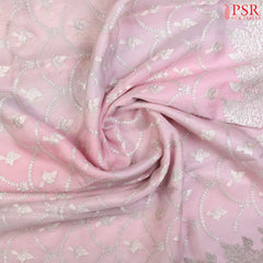 Pastel Pink Hues Organza Saree