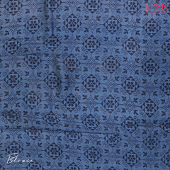 Steel Blue Chiniya Silk Saree