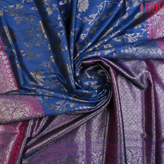 Yale Blue Banarasi Silk Saree