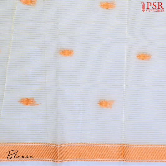 Yellow Pedana Cotton Saree