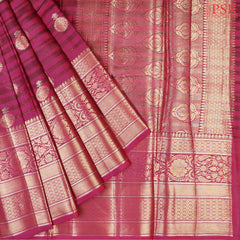 Rich Maroon Chiniya Silk Saree