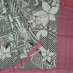 Light Viridian Munga Silk Saree