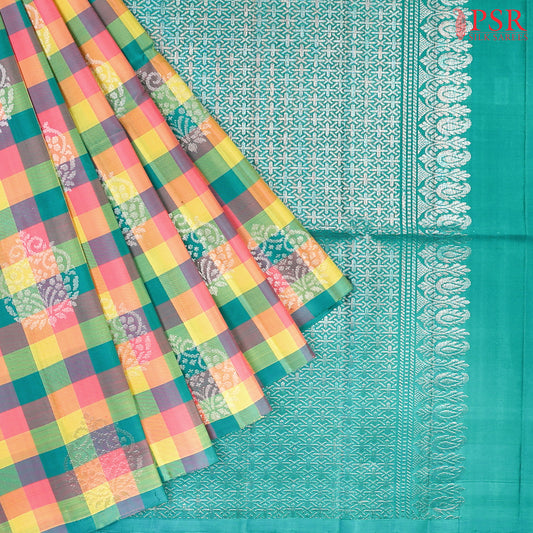 Multicolor Soft Silk Saree