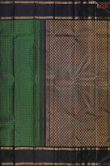 Dark Green Kanchipuram Silk Saree