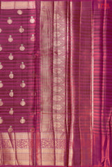 Rich Maroon Chiniya Silk Saree