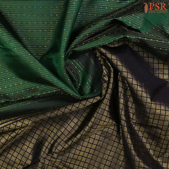 Dark Green Kanchipuram Silk Saree