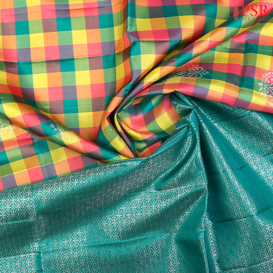 Multicolor Soft Silk Saree