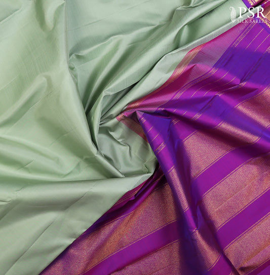 Pistachio Green Kanchipuram Silk Saree