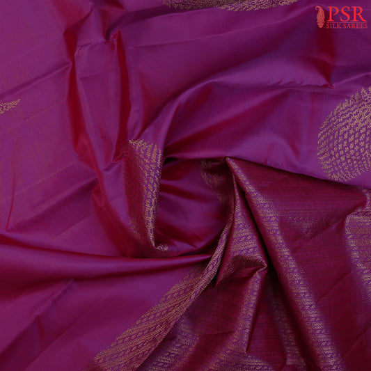 Magenta Purple Kanchipuram Silk Saree