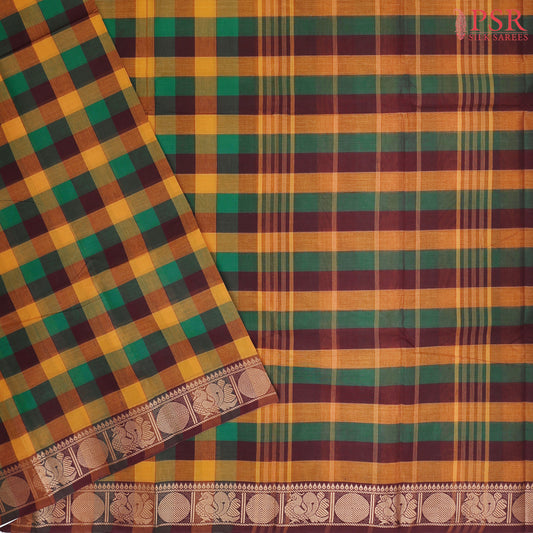 Multicolor Chettinadu Cotton Saree