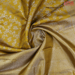 Olive Mustard Kanchipuram Silk Saree