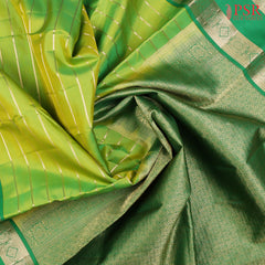 Chartreuse Green Fancy Kanchipuram Silk Saree