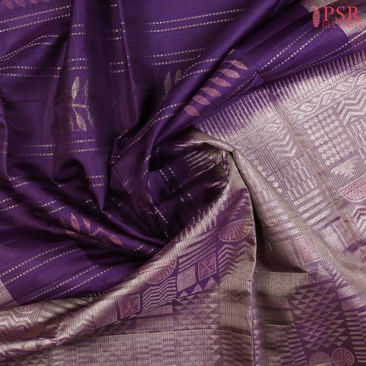 Tacao Violet Soft Silk Saree