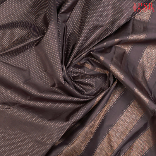 Dark Mauve Grey Kanchipuram Silk Saree