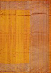 Marigold Banaras Jute Silk Saree