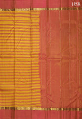 Yellow Arani Silk Saree