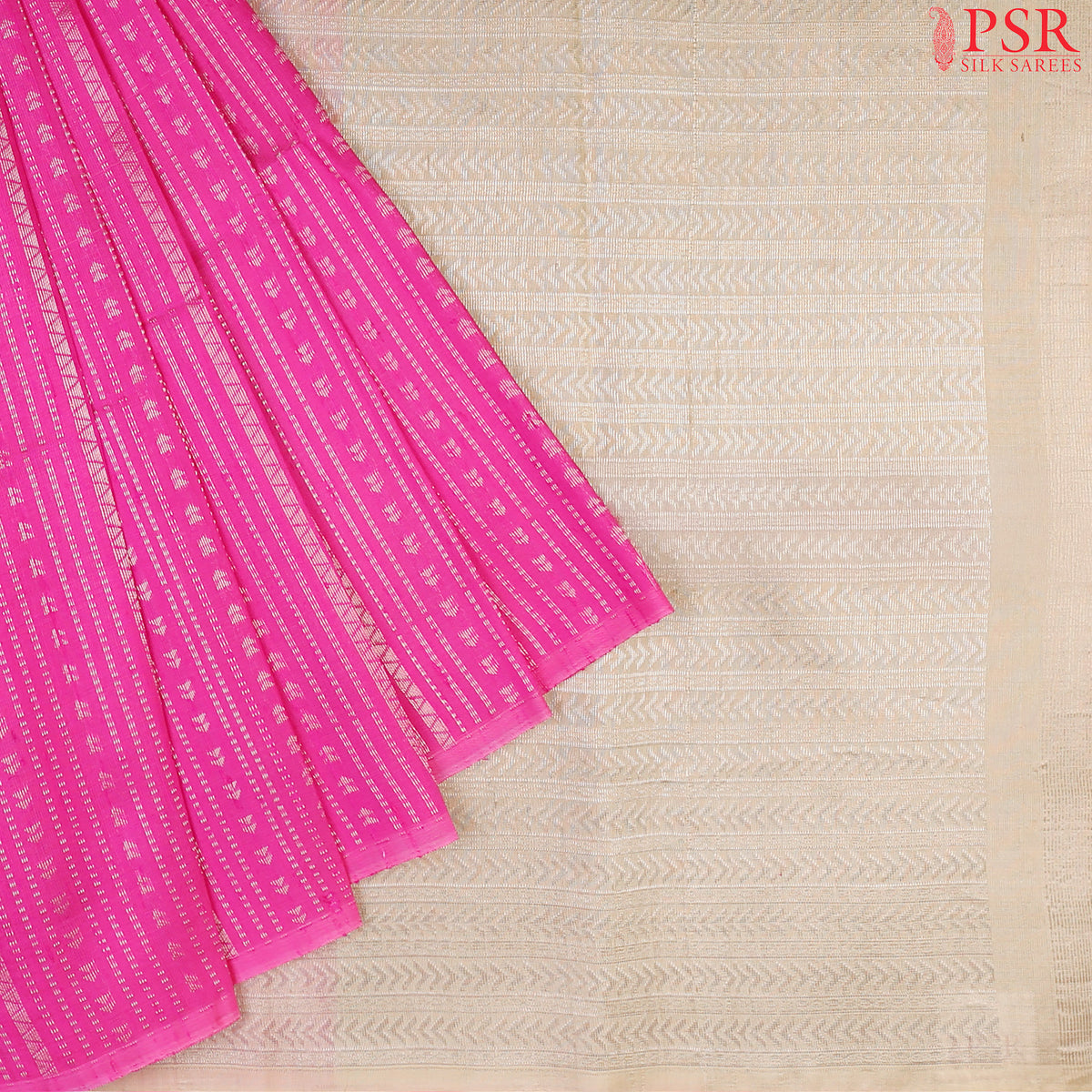 Pink Jute Soft Silk Saree