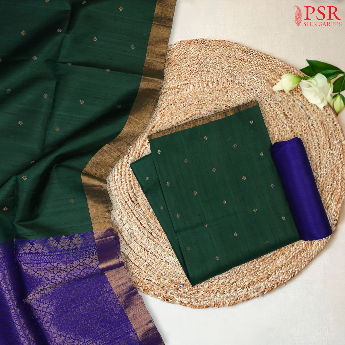 Pistachio Green Kanchipuram Silk Saree