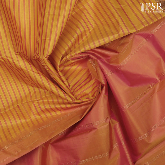 Yellow Arani Silk Saree