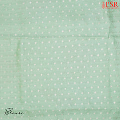 Romaine Green Organza Saree