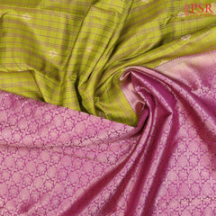 Chartreuse Green Fancy Kanchi Silk Saree