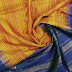 Marigold Yellow Kanchipuram Silk Saree