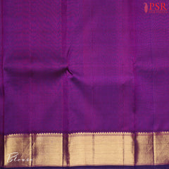 Dark Violet Kanchipuram Silk Saree