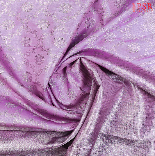 Lilac Lavender Kanchipuram Silk Saree