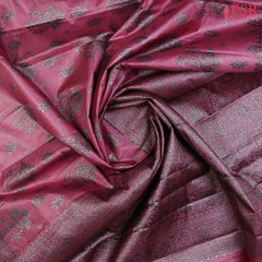 Wild Orchid Pink Banaras Tussar Silk Saree