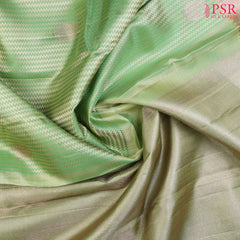 Pistachio Green Kanchipuram Silk Saree