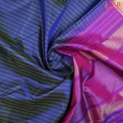 Dark Blue Kanchipuram Silk Saree