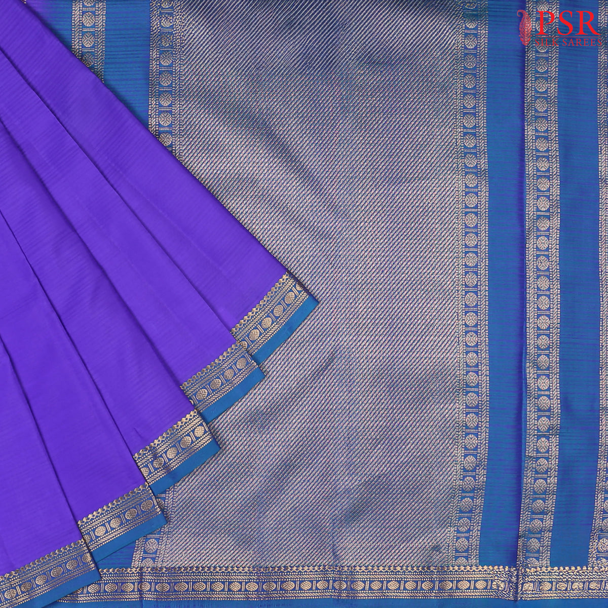 Blurple Arani Silk Saree