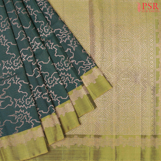 Dark Green Soft Silk Saree