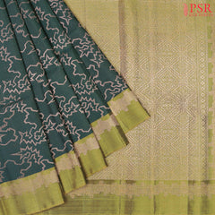 Dark Green Soft Silk Saree