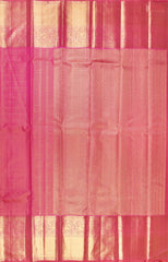 Cerise Pink Kanchipuram Silk Saree