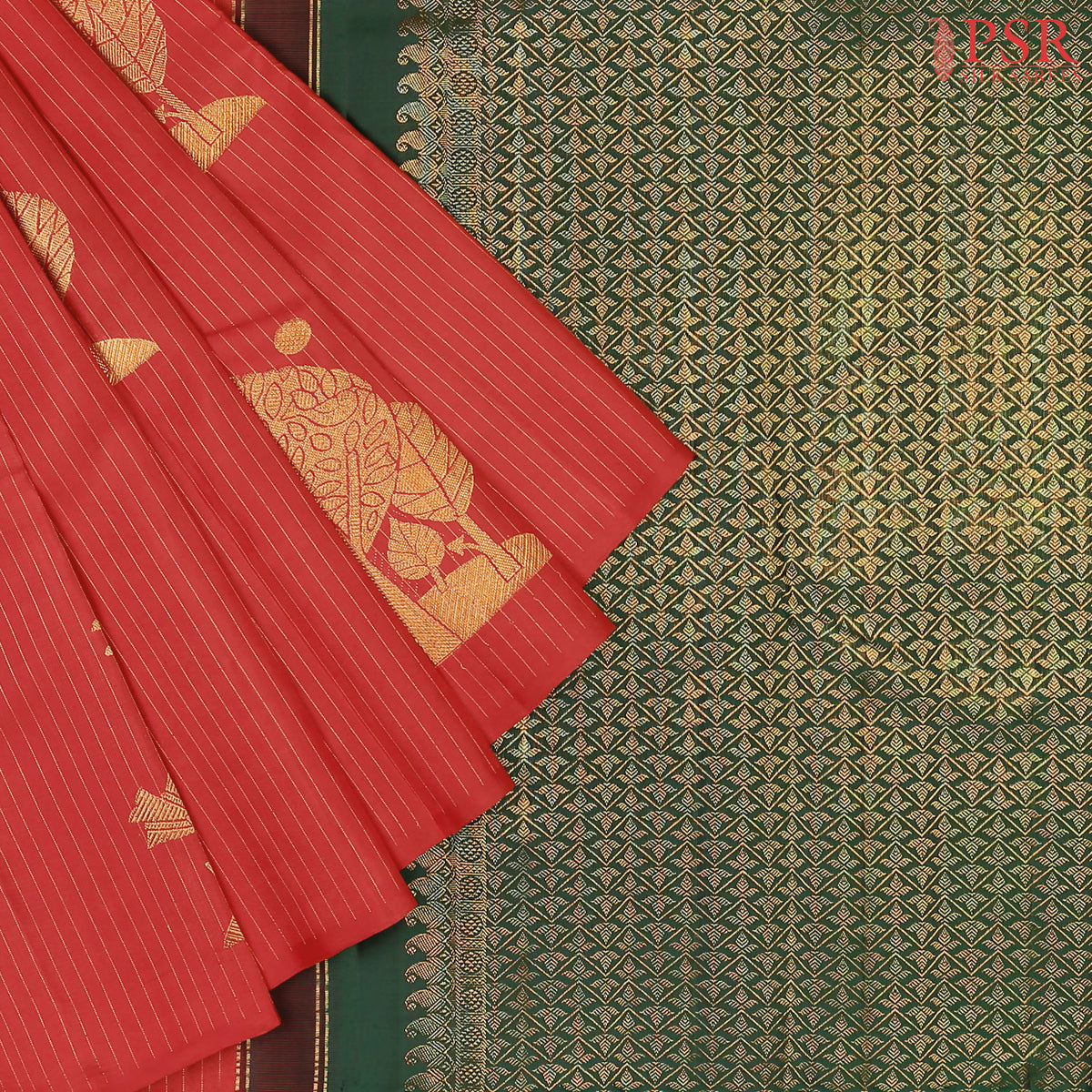 Red Kanchipuram Silk Saree