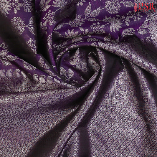 Russian Violet Kanchipuram Silk Saree