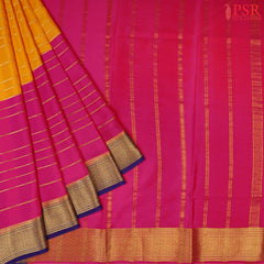 Marigold Yellow Mysore Silk Saree