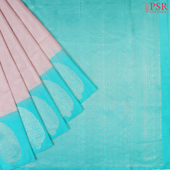 Light Mauve Grey Soft Silk Saree