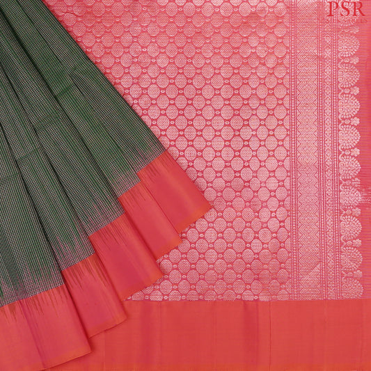 Dark Green Soft Silk Saree