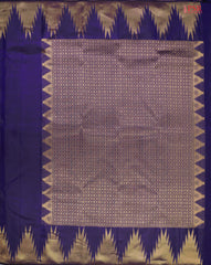 Indigo Blue Kanchipuram Silk Saree