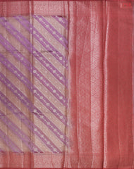 Lilac Purple Chiniya Silk Saree